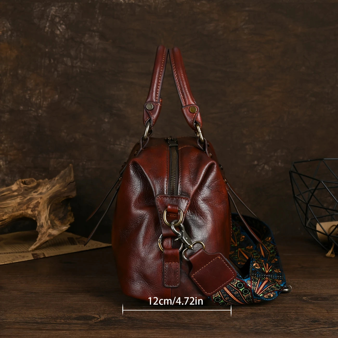 Brown Leather Vintage Bag
