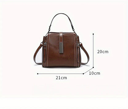 Genuine Leather Women's Crossbody Tote Bag